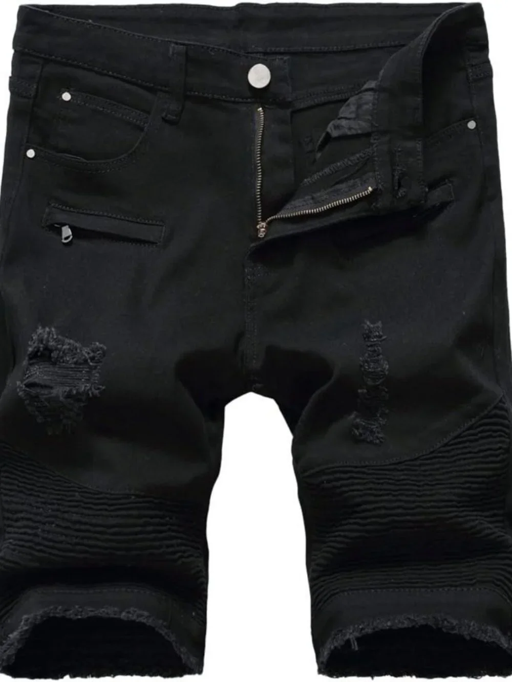 Stylish Ripped Distressed Denim Shorts for Men | Casual Summer Fashion